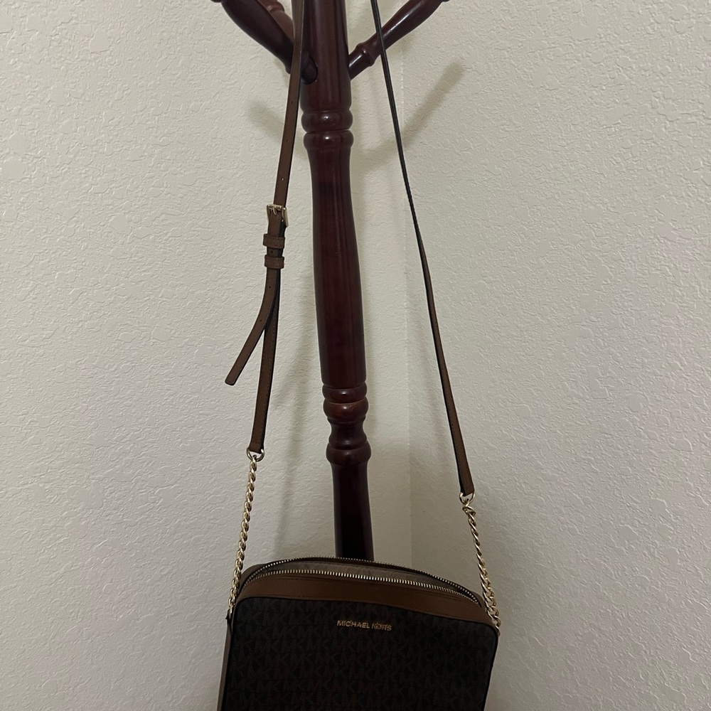 Michael Kors Dark Brown Crossbody Bag